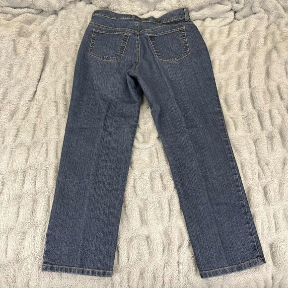 Gloria Vanderbilt Women’s Size 10 Blue Classic Straight Leg Jeans Mid Rise Denim - Picture 2 of 7